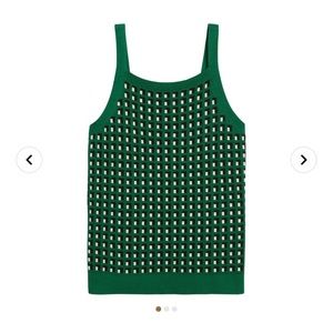 Geometric Print Sweater Tank